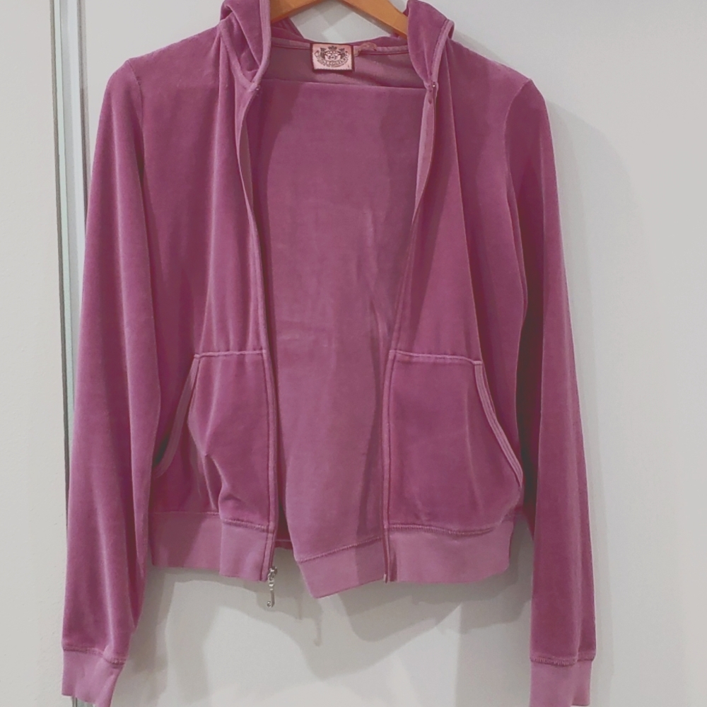 Vintage Juicy Couture Velour Plain Tracksuit, Top Large, Pants Small, EUC 🇺🇸